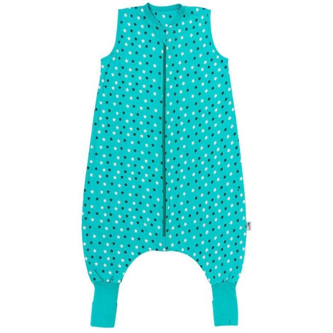 Sac de dormit cu picioruse si talpa antiderapanta Teal Stars 120 cm + manseta 1.0 Tog BBXEU675-10FN