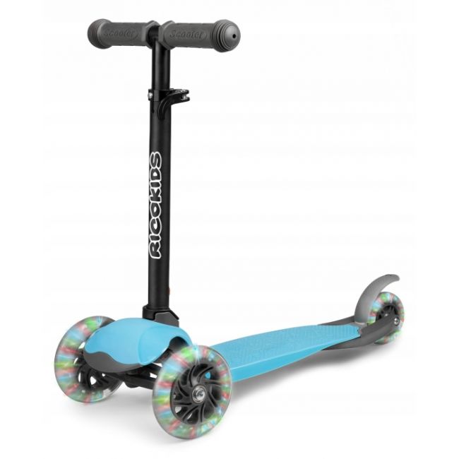 Trotineta cu roti cu led ricokids loco 765100 - albastru edeedi765100