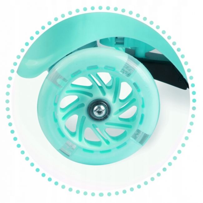 Trotineta cu roti cu led ricokids piko 765000 - turcoaz edeedi765000
