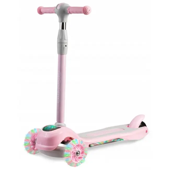 Trotineta cu roti cu led ricokids piko 765001 - roz edeedi765001