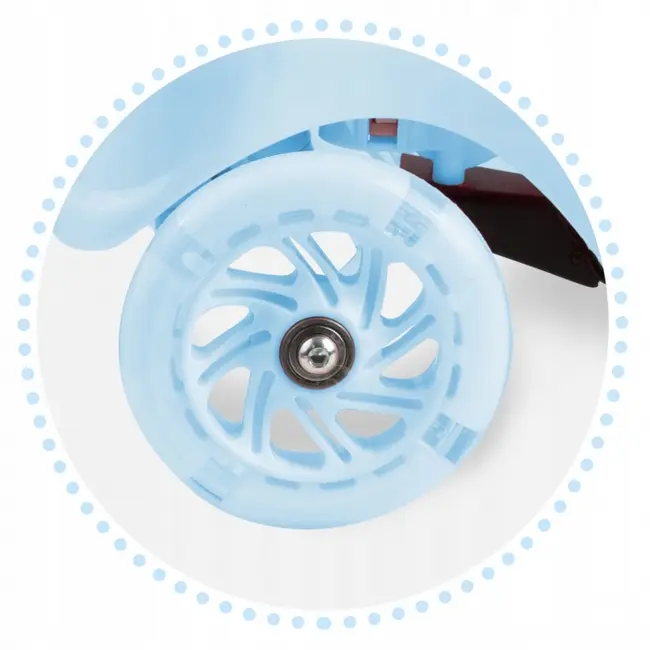 Trotineta cu roti cu led ricokids piko 765003 - albastru edeedi765003