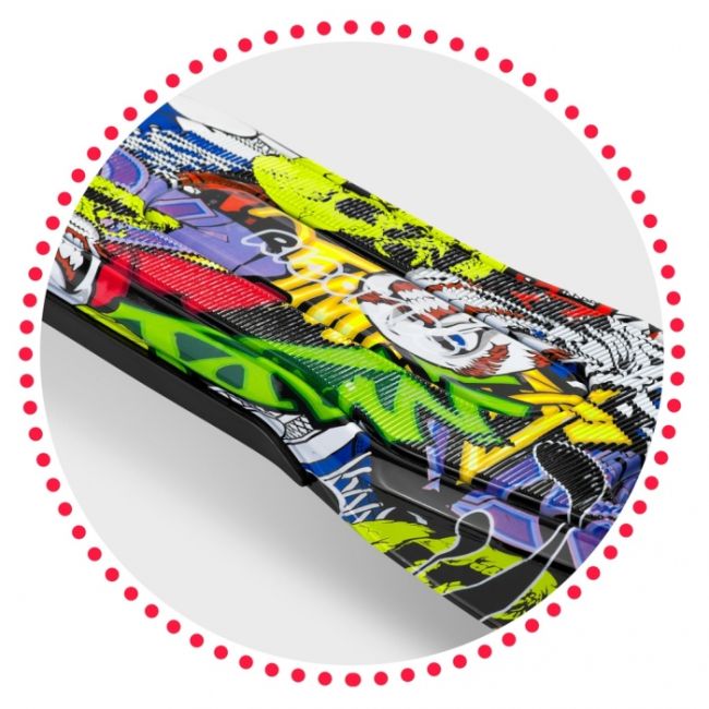 Trotineta cu roti cu led ricokids piko 765011 - negru - galben edeedi765011