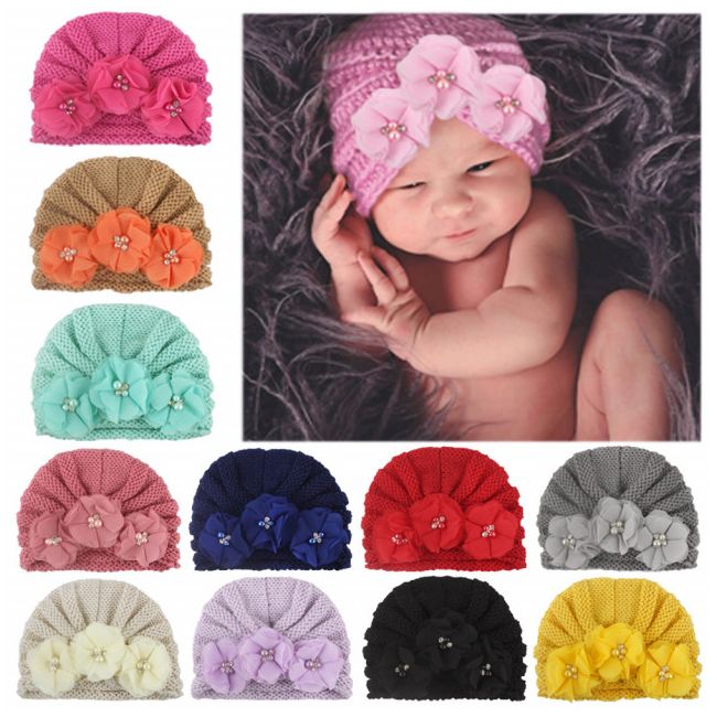 Caciulita tip turban cu floricele MDx-19065-sa1