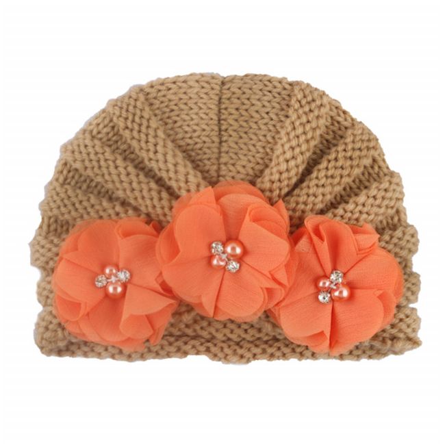 Caciulita tip turban cu floricele MDx-19065-sa1