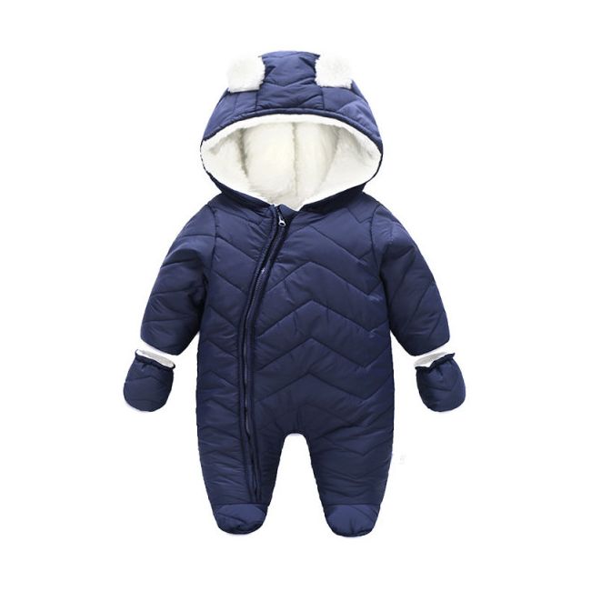 Combinezon bleumarine din fas pentru bebelusi MBD823-2
