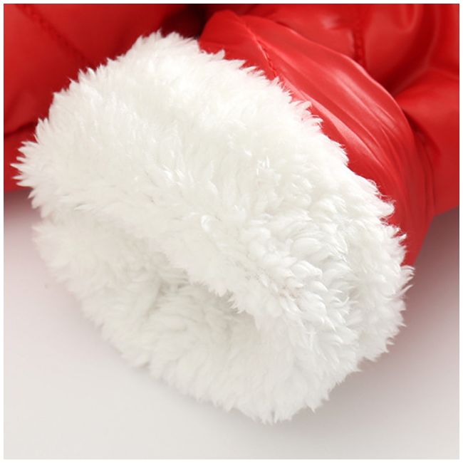 Combinezon rosu din fas pentru bebelusi MDD823-1