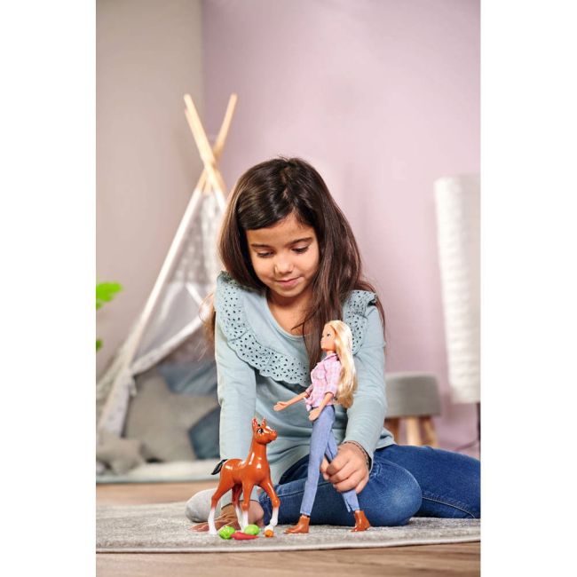 Papusa simba steffi love little horse 29 cm cu figurina si accesorii hubs105733517
