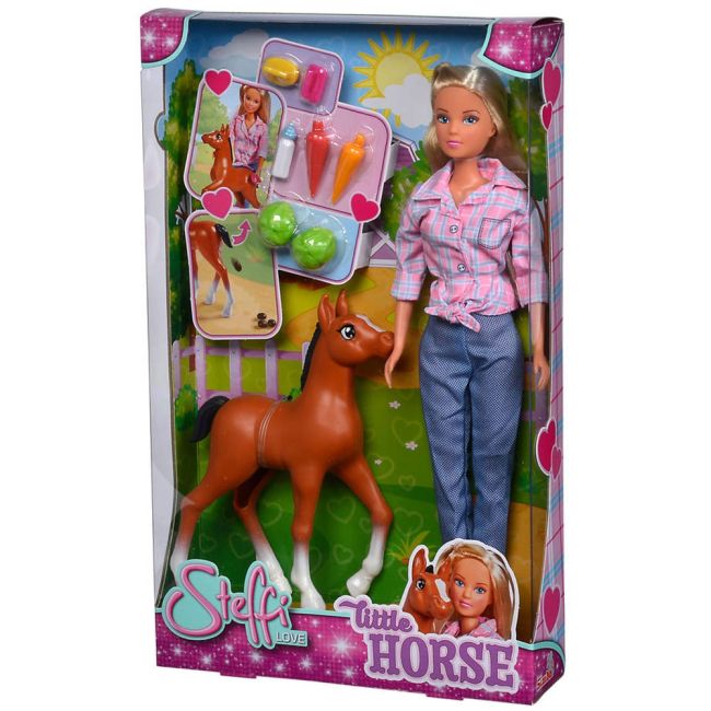 Papusa simba steffi love little horse 29 cm cu figurina si accesorii hubs105733517