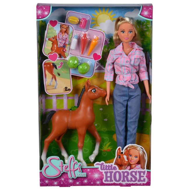 Papusa simba steffi love little horse 29 cm cu figurina si accesorii hubs105733517