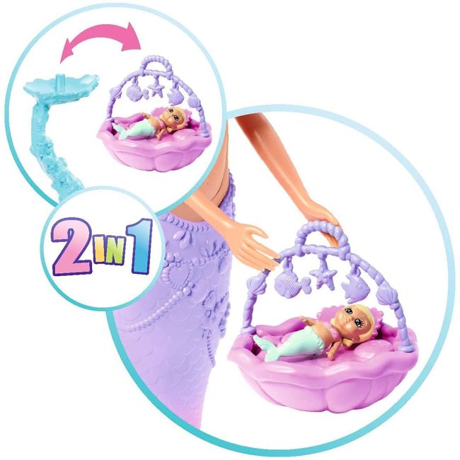 Set simba steffi love mermaid family papusa steffy 29 cm, papusa kevin 29 cm si accesorii hubs105733524