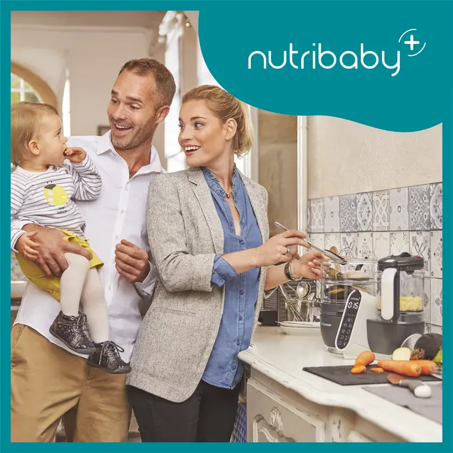 Babymoov - Robot multifunctional 5 in 1 Nutribaby (+) Industrial Grey BBBA001124