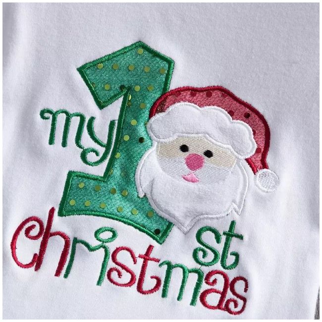 Body cu MANECA SCURTA si fustita tutu rosu cu verde - Primul meu Craciun ID-14.12-18 luni (Marimea 21 incaltaminte)