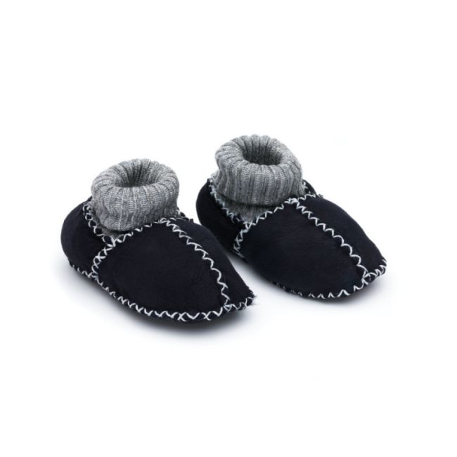 Botosei cu blana naturala navy, M 17/18, Fillikid KRSB60-01-17.18