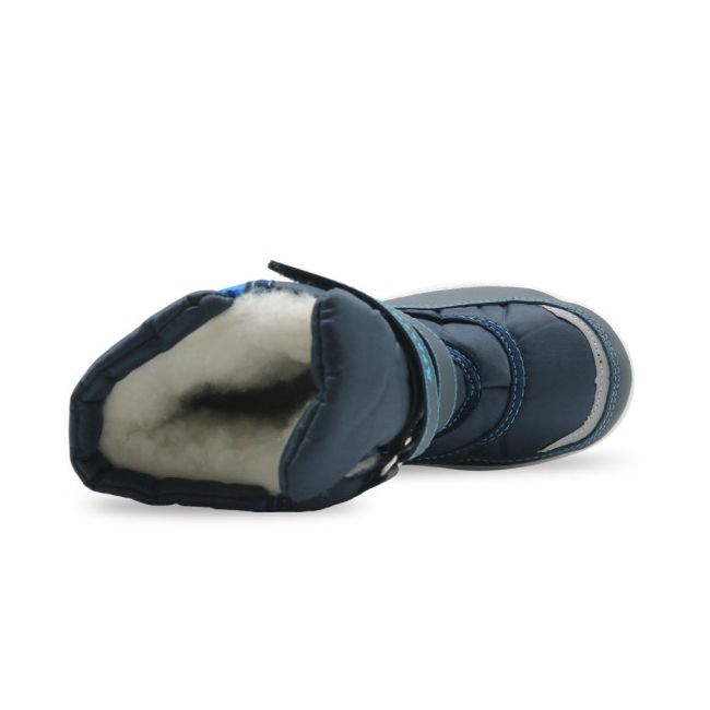 Cizme Apres Ski negru cu verde MDH3305-1