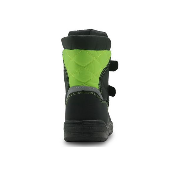 Cizme Apres Ski negru cu verde MDH3305-1