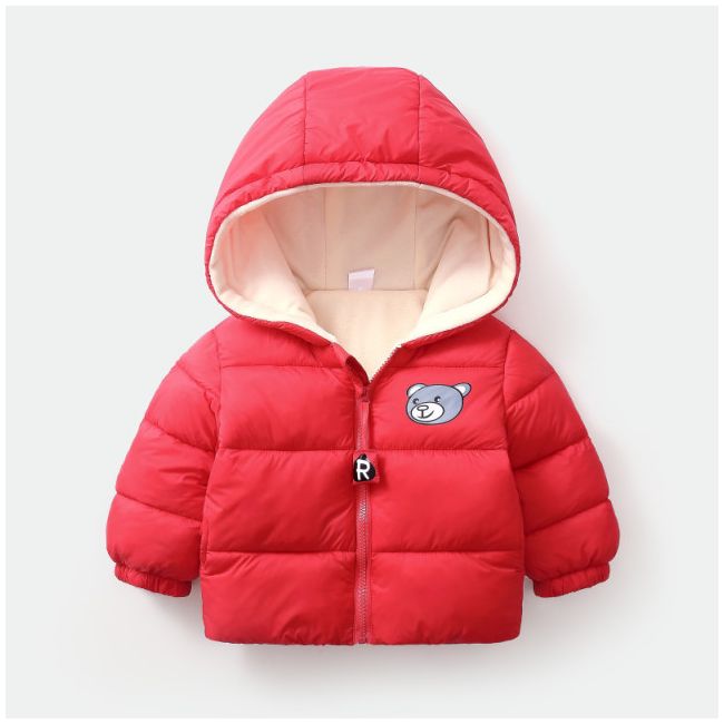 Geaca rosie pentru fetite - Teddy (Marime Disponibila: 2 ani) MDLS06-2