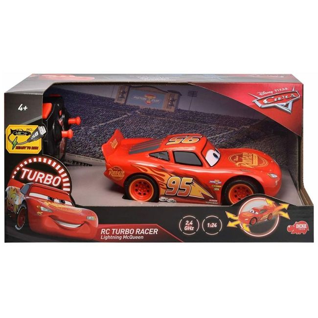 Masina dickie toys cars 3 turbo racer lightning mcqueen cu telecomanda hubs203084028