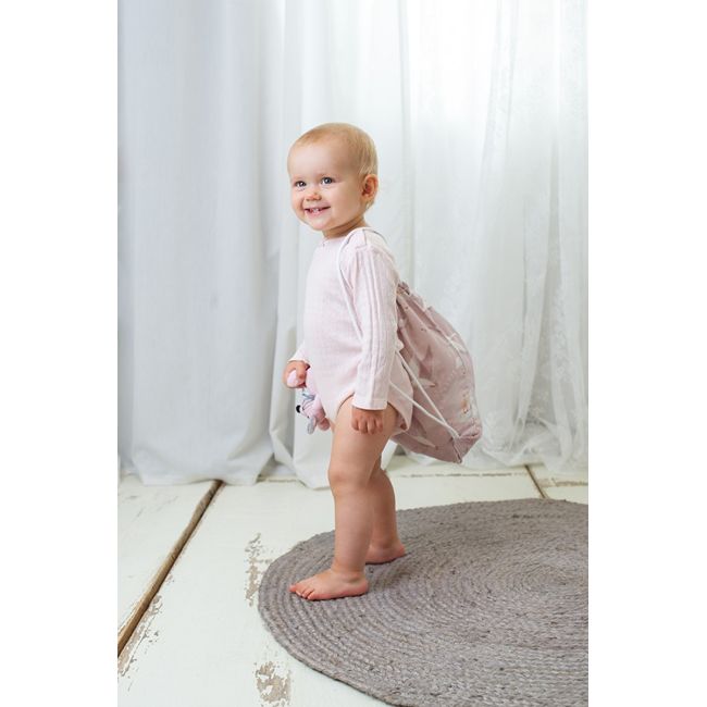 Pilota Pentru Copii Nature Bamboo By Amy Din Bambus Si Umplutura Hipoalergenica Babysoft, Oite, 70x65cm Pjb82396