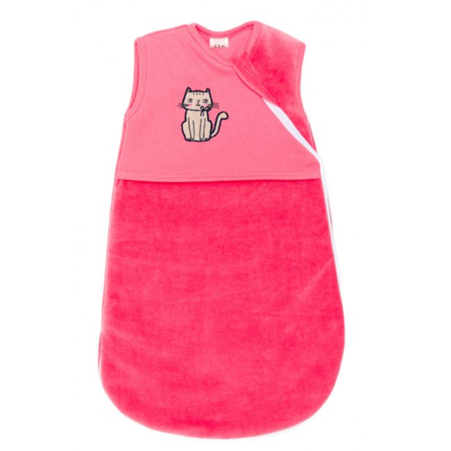 Sac de dormit BIO Organic red, pisica, 55 cm. Fillikid KRS2975-12
