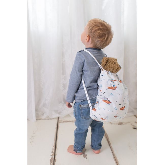 Sac De Dormit Nature Bamboo By Amy Din Bambus Cu Umplutura Antialergica Babysoft   + Cadou Rucsacel Cer 62 Cm, 0-3 Luni Pjb82581