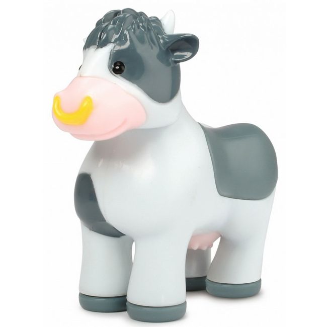 Tractor dickie toys happy fendt animal trailer cu remorca si figurina vaca hubs204115001