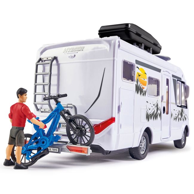 Rulota dickie toys camper hymer camping van class b cu figurina si accesorii hubs203837021