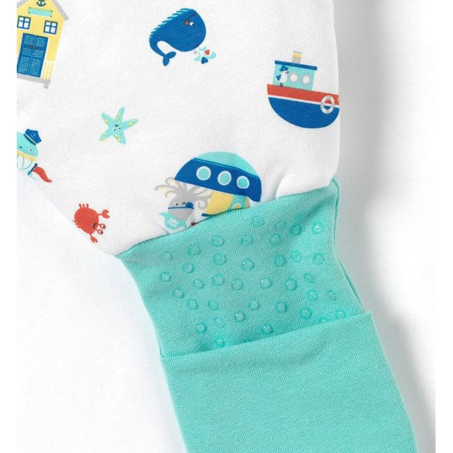 Sac de dormit cu picioruse si talpa antiderapanta Nautical 90 cm + manseta 1.0 Tog BBXEU862-10FN
