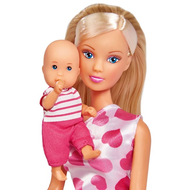 Set simba steffi love new born baby set papusa 29 cm, 1 bebelus si accesorii hubs105730861