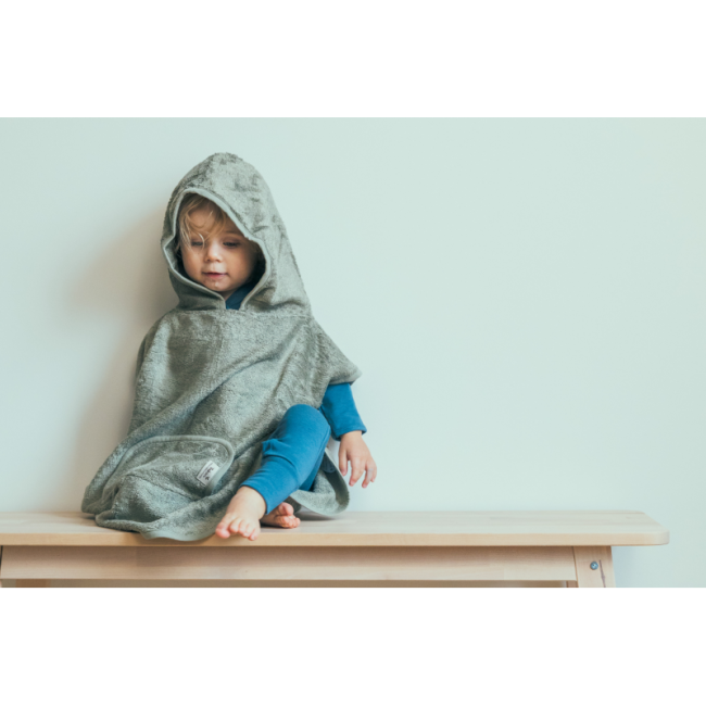 Poncho copii din bambus sea blue tnatm-ponch-529