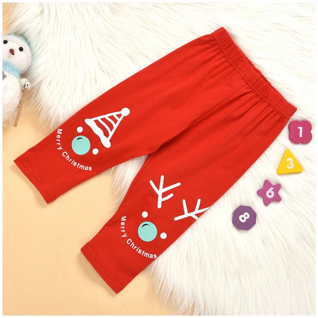 Pijama rosie pentru copii - Snowman MDMS07
