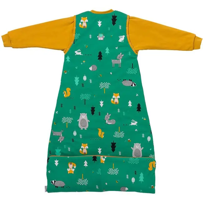 Sac de dormit cu maneca lunga detasabila Woodland Animals 110 cm 2.5 Tog BBXEU953-25LS