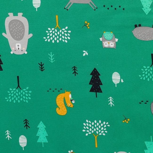 Sac de dormit cu picioruse si maneca lunga detasabila Woodland Animals 120 cm + manseta 2.5 Tog BBXEU955-25FSN