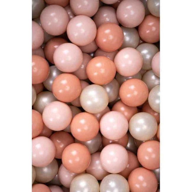 Set 200 Bile din Plastic Colorate, 7 cm Flumi FM3302911 BBJFM3302911_Alb/Roz