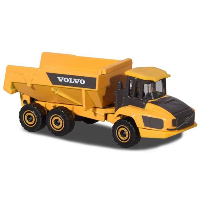Set majorette volvo camion cu remorca, camion basculant, buldozer si excavator hubs212057287