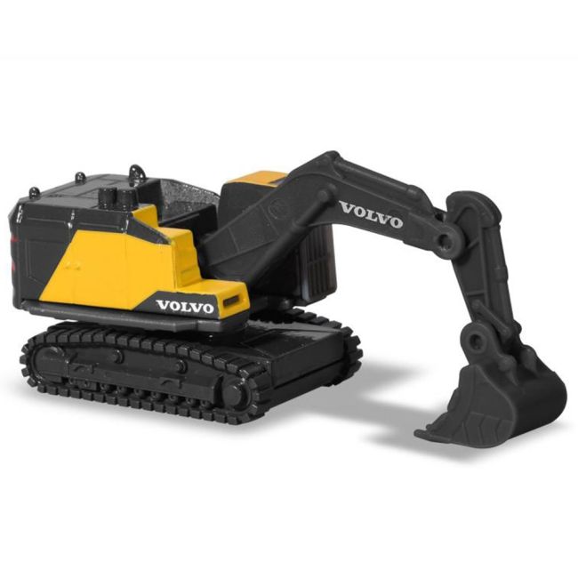 Set majorette volvo camion cu remorca, camion basculant, buldozer si excavator hubs212057287