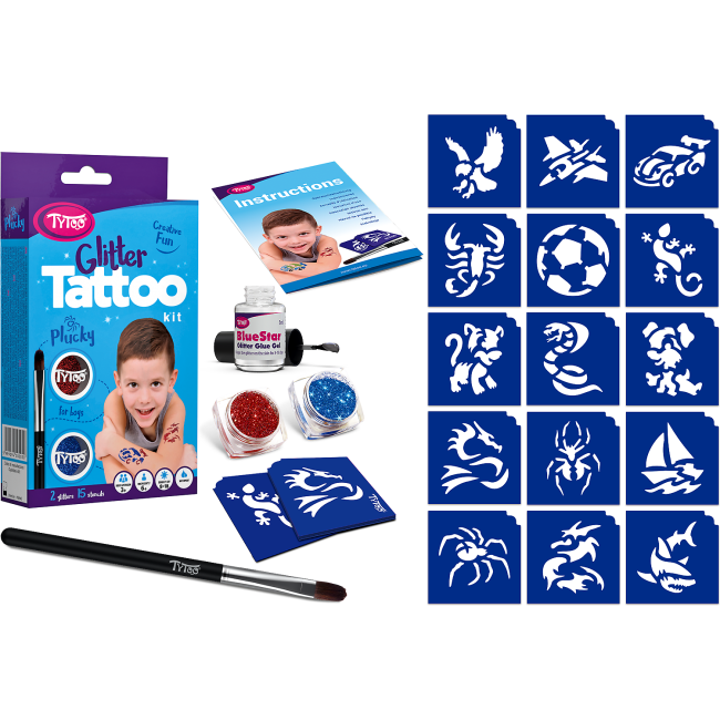Set tatuaje temporare cu sclipici Plucky Tytoo KKCTT2213011 BBJKKCTT2213011_Initiala