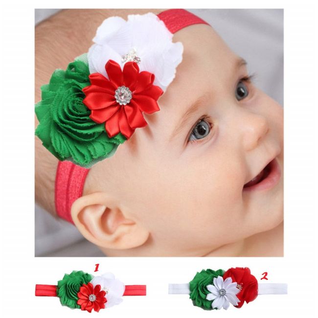 Bentita pentru fetite cu floricele si strasuri MDMS116-CR
