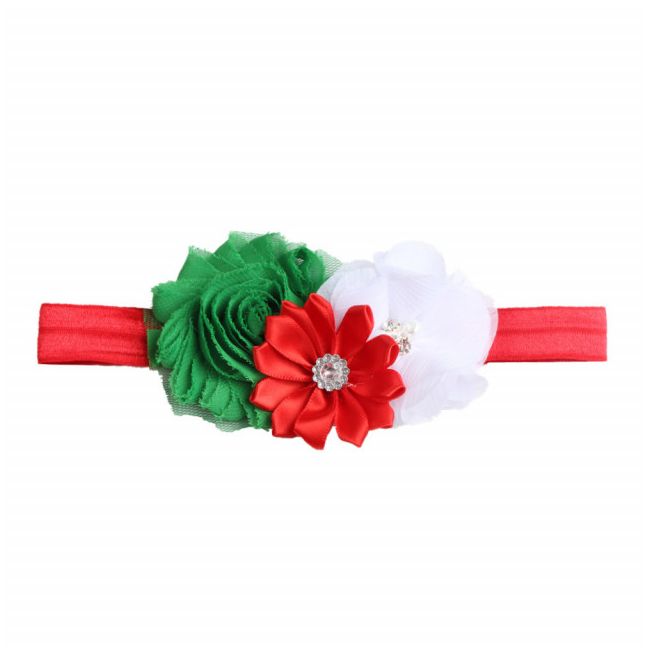 Bentita pentru fetite cu floricele si strasuri MDMS116-CR