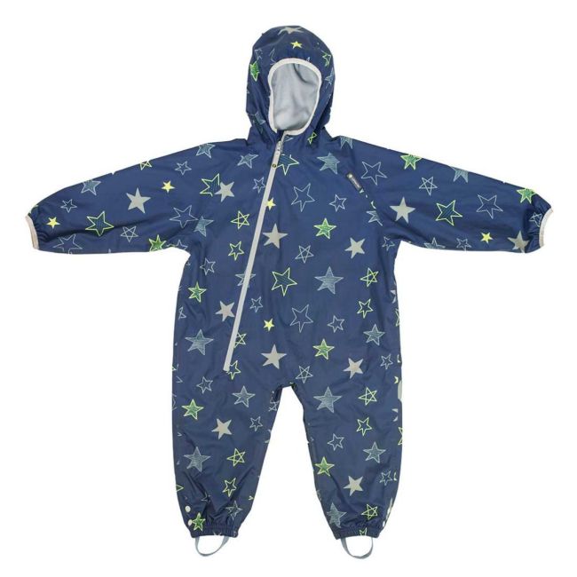 Combinezon impermeabil fleece navy stars 12-18 luni tnal18007