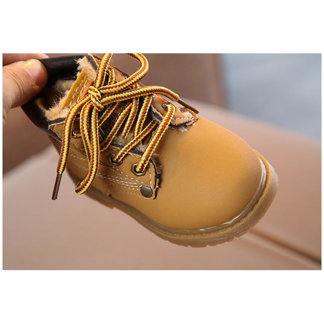 Ghete imblanite maro deschhis pentru baietei (Marime Disponibila: Marimea 22) MD888-6-p25
