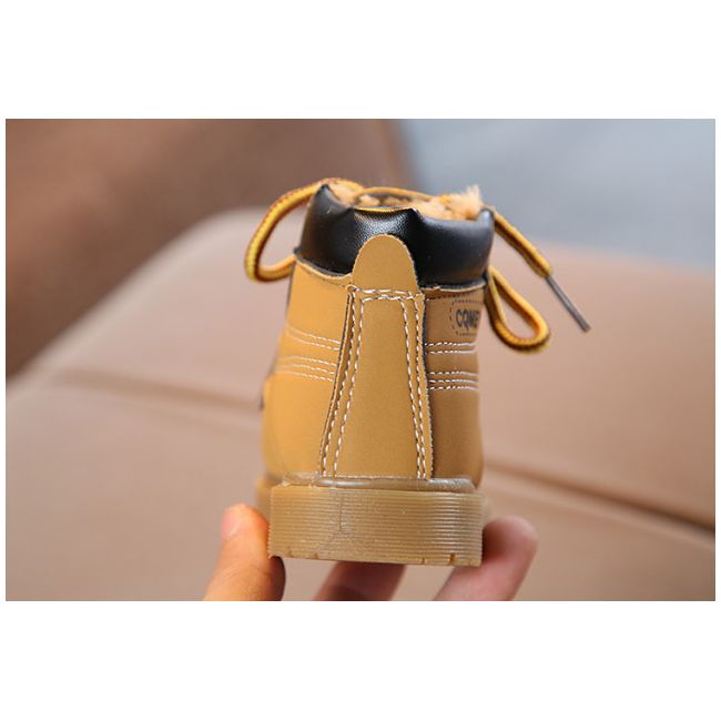 Ghete imblanite maro deschhis pentru baietei (Marime Disponibila: Marimea 22) MD888-6-p25