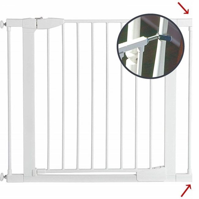 Springos - set 2 adaptori pentru balustrada scari metalice negre maxa lvtksgu001b