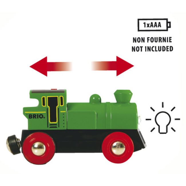 LOCOMOTIVA MICA VERDE CU BATERII ARTBRIO33595