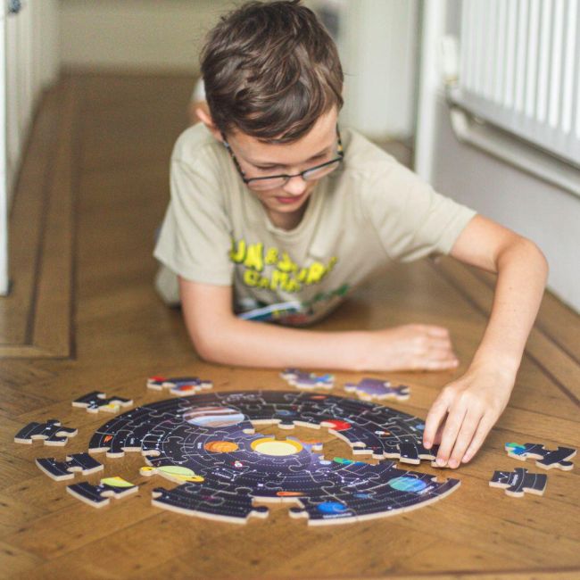 Puzzle de podea 360° - sistemul solar