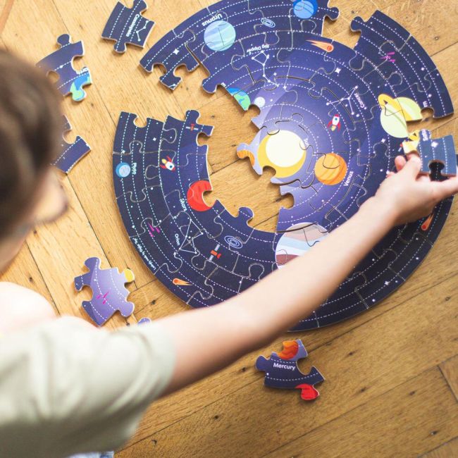 Puzzle de podea 360° - sistemul solar