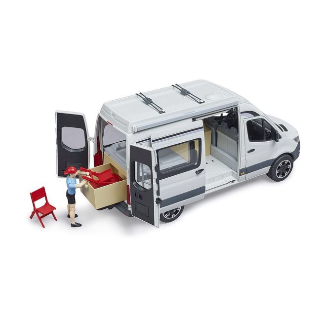 BRUDER - SPRINTER CAMPING MERCEDES BENZ CU SOFER ARTBR02672
