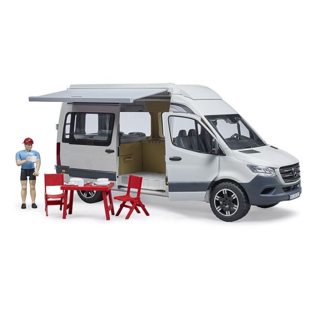 BRUDER - SPRINTER CAMPING MERCEDES BENZ CU SOFER ARTBR02672
