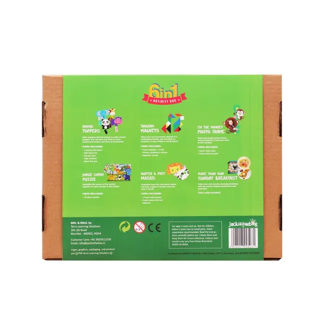 KIT CREATIE 6-IN-1 SAFARI IN JUNGLA ARTJK10019