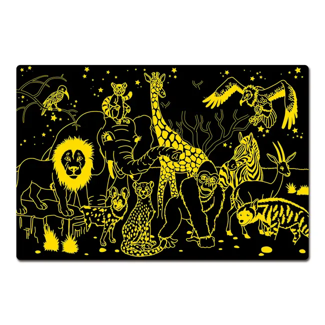 PUZZLE STRALUCESTE IN INTUNERIC - ANIMALE SALBATICE ARTTLJ115237