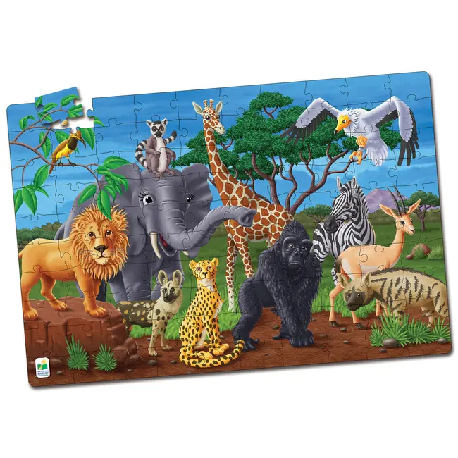 PUZZLE STRALUCESTE IN INTUNERIC - ANIMALE SALBATICE ARTTLJ115237